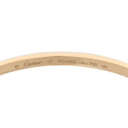 Cartier 18K Yellow Gold Small LOVE Bracelet 17 5 of 7