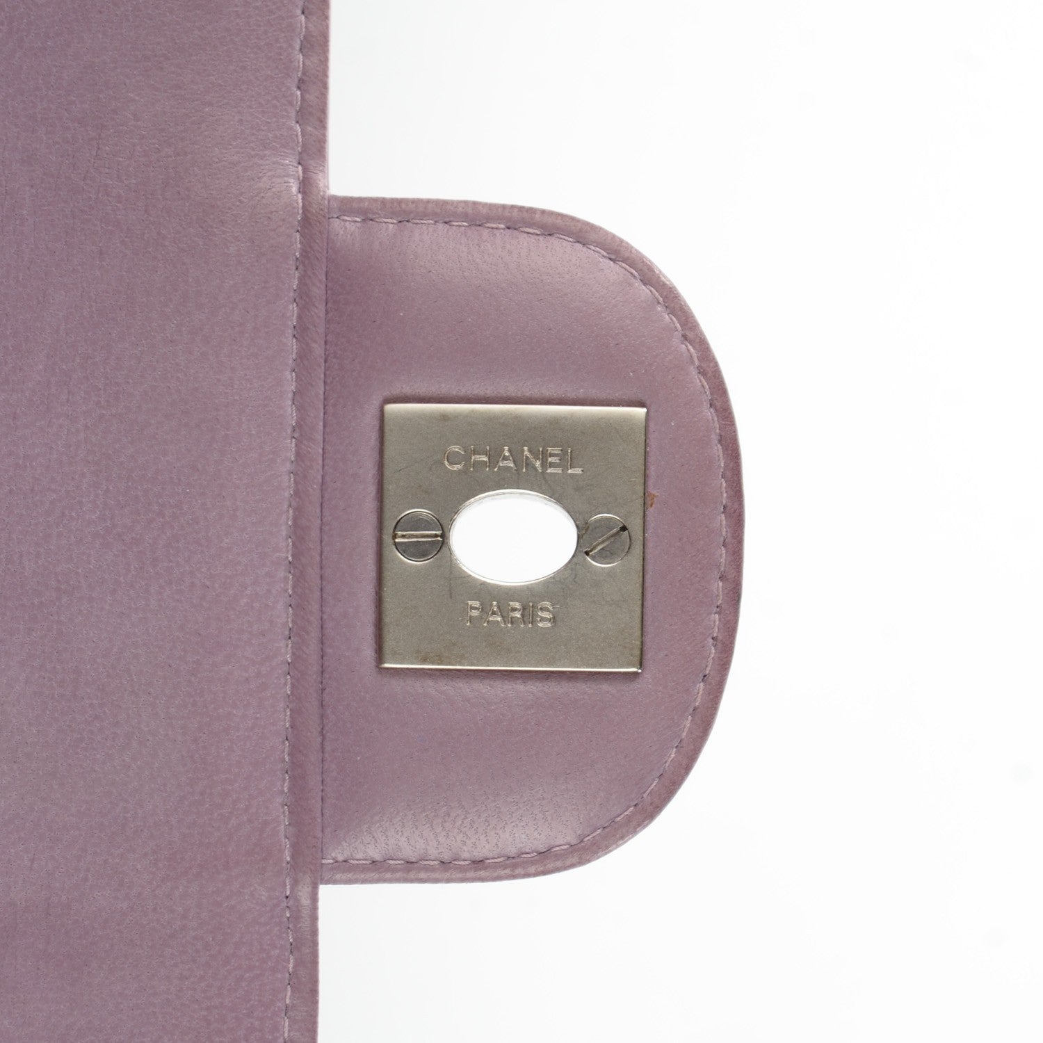 Chanel Patent Quilted East West Chocolate Bar Flap Light Purple 7 of 11