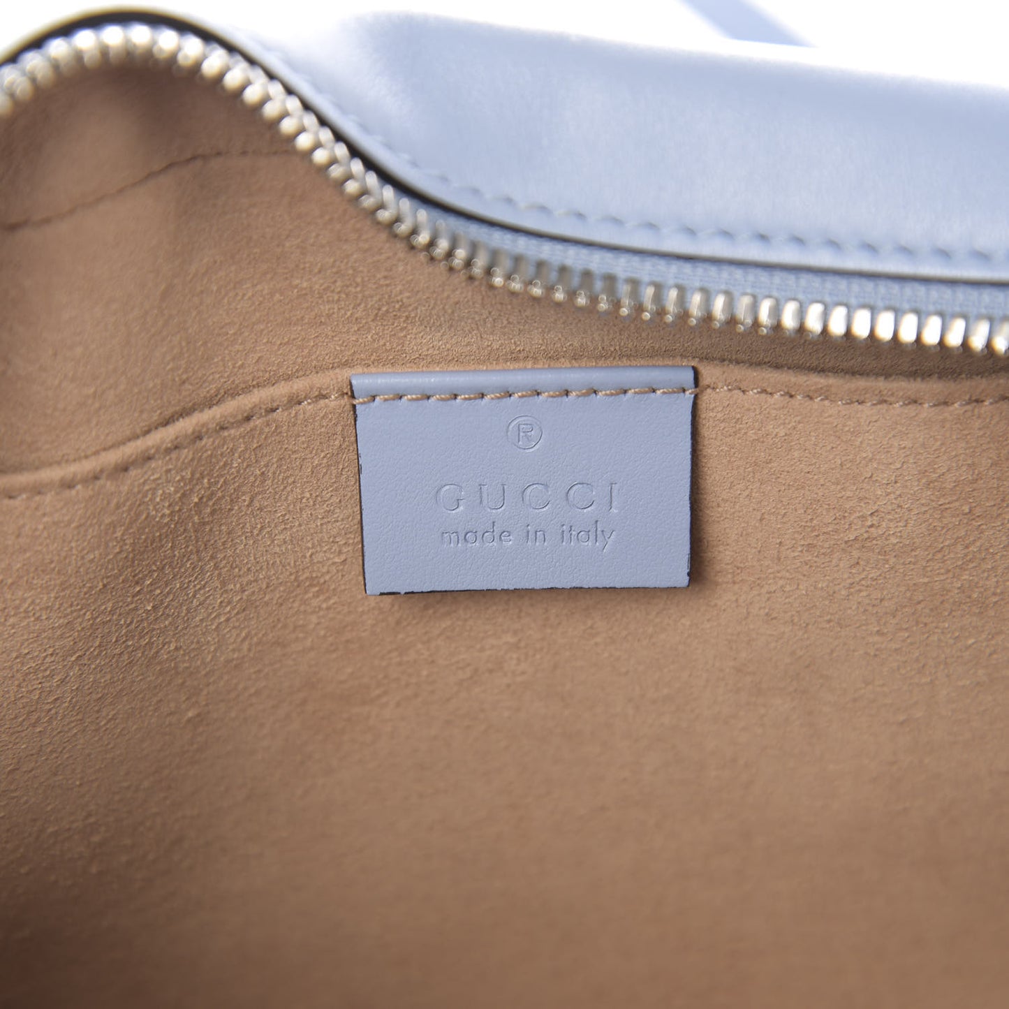 Calfskin Matelasse Small GG Marmont Chain Shoulder Bag Porcelain Light Blue