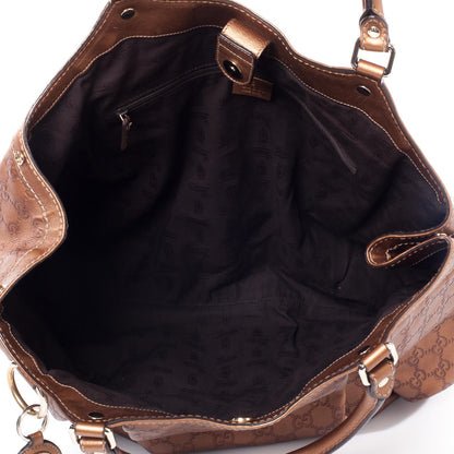 Gucci Guccissima Large Sukey Tote Bronze 9 of 10