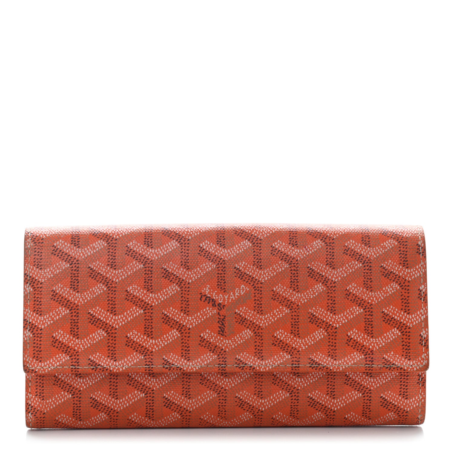 Goyard Goyardine Varenne Long Wallet Orange 1 of 8
