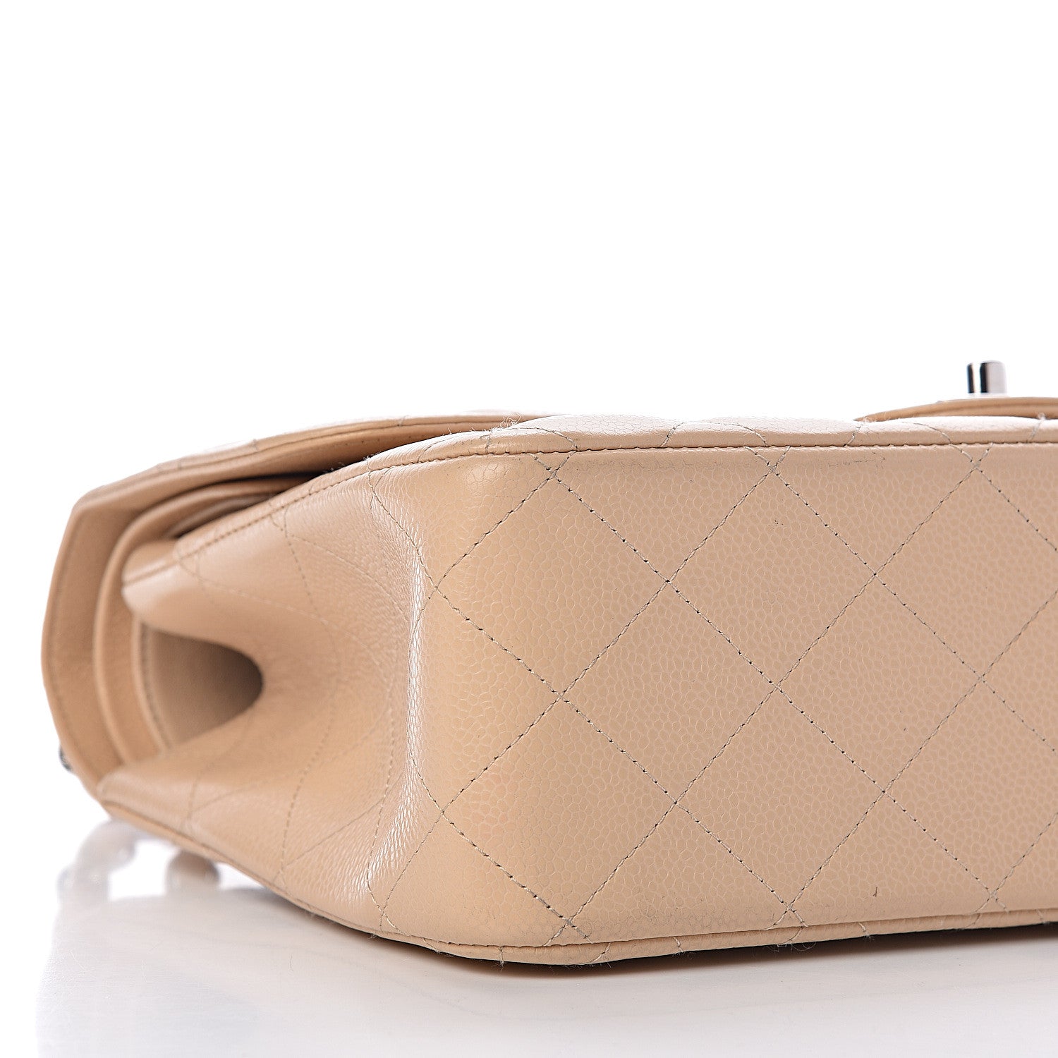 Chanel Caviar Quilted Jumbo Double Flap Beige Clair 12 of 13