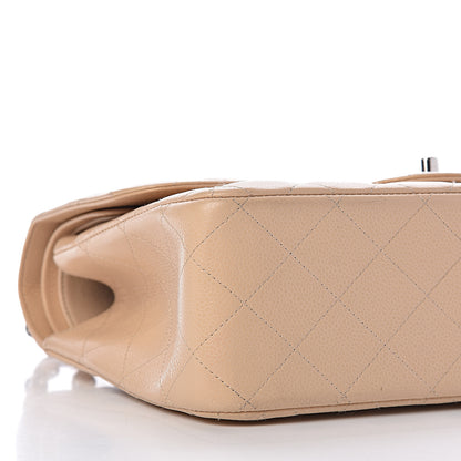 Chanel Caviar Quilted Jumbo Double Flap Beige Clair 12 of 13