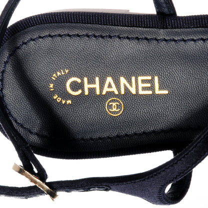 Chanel Satin Bow Thong Sandals 39.5 Navy 7 of 7