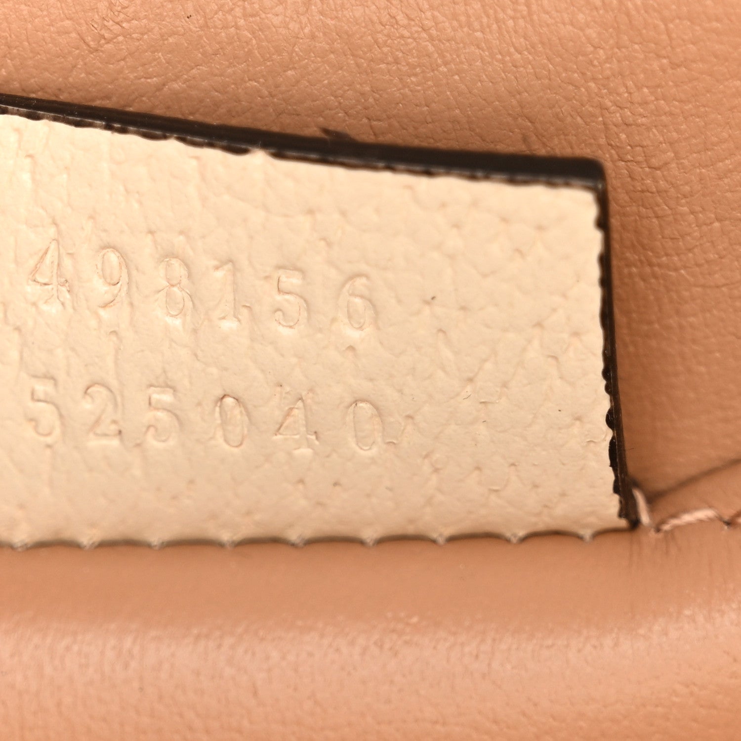 Gucci GG Supreme Monogram Berry Textured Dollar Calfskin Small Padlock Tote Beige Ebony Light Copper Mystic White 7 of 14