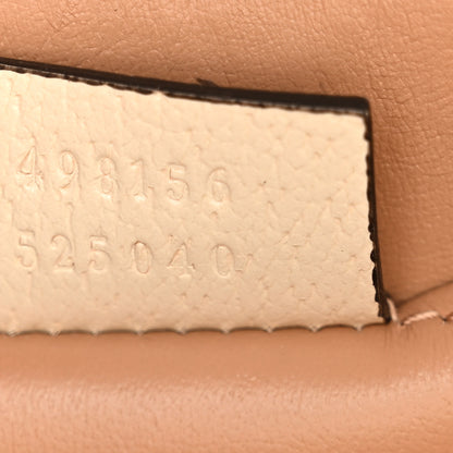 Gucci GG Supreme Monogram Berry Textured Dollar Calfskin Small Padlock Tote Beige Ebony Light Copper Mystic White 7 of 14