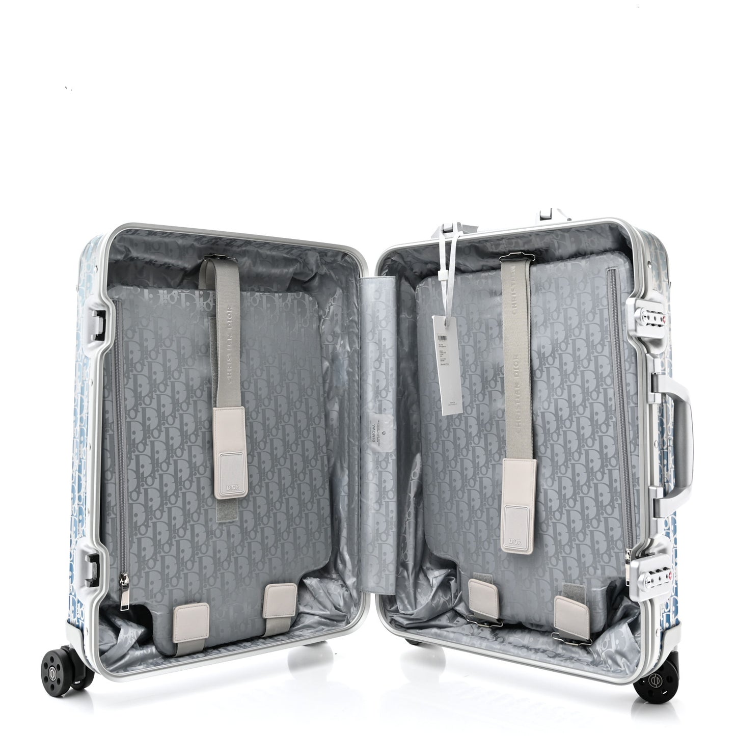 X RIMOWA Aluminum Gradient Cabin Luggage Blue Multi