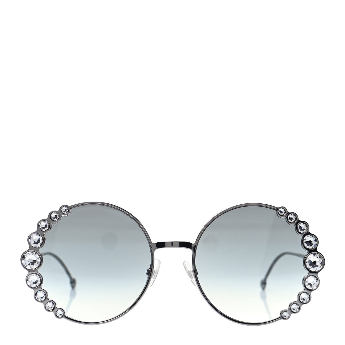Crystal Round Sunglasses FF0324/S Silver
