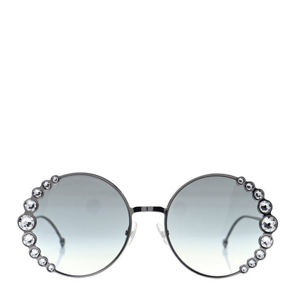 Fendi Crystal Round Sunglasses FF0324/S Silver 2 of 7