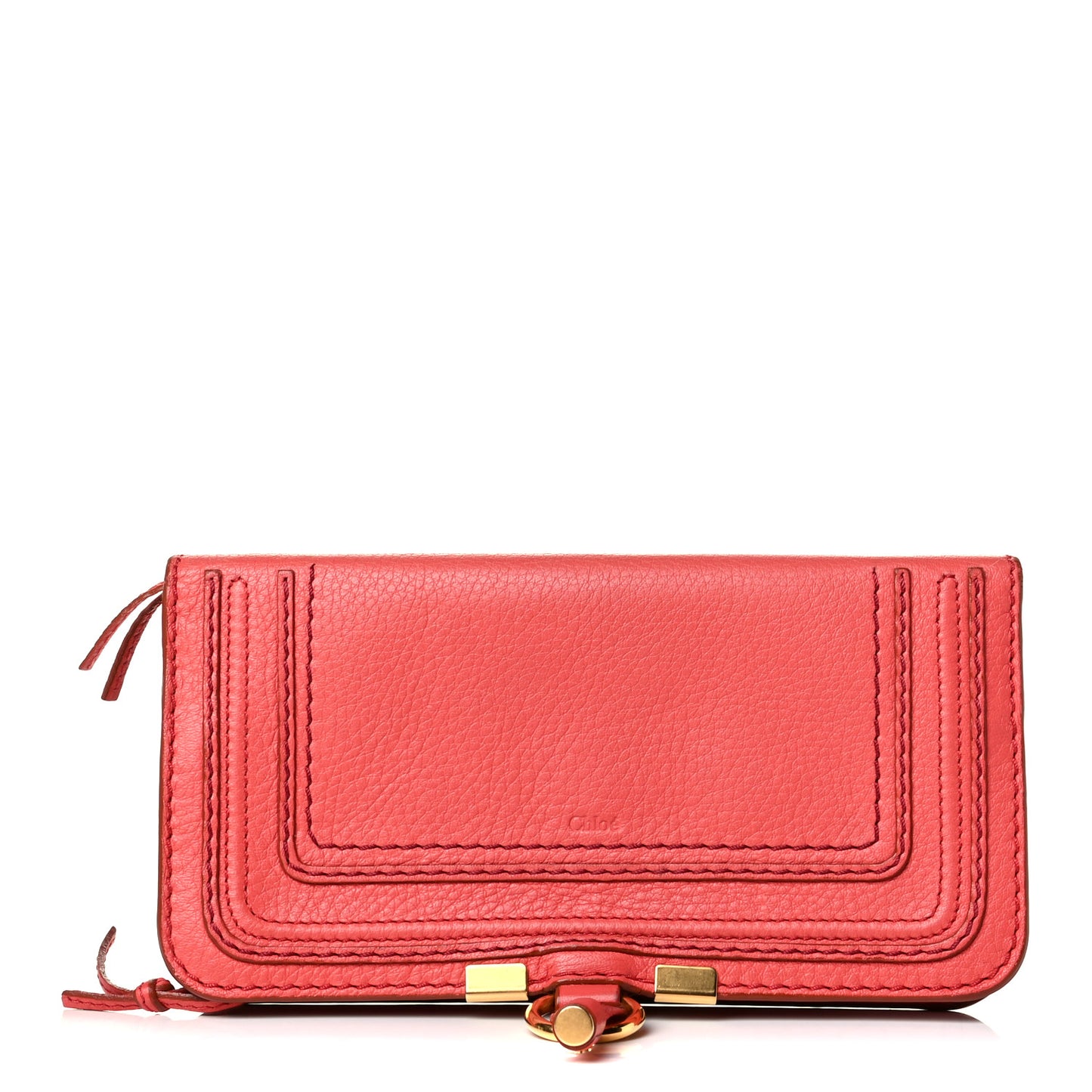 Calfskin Marcie Long Continental Flap Wallet