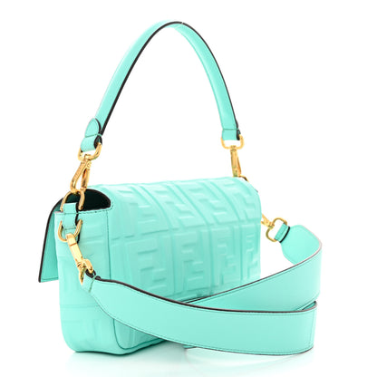 Fendi Nappa FF 1974 Embossed Baguette Tiffany 3 of 12