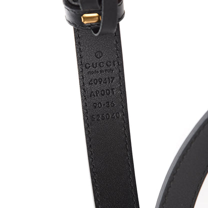 Gucci Calfskin Double G 20mm Belt 90 36 Black 5 of 5