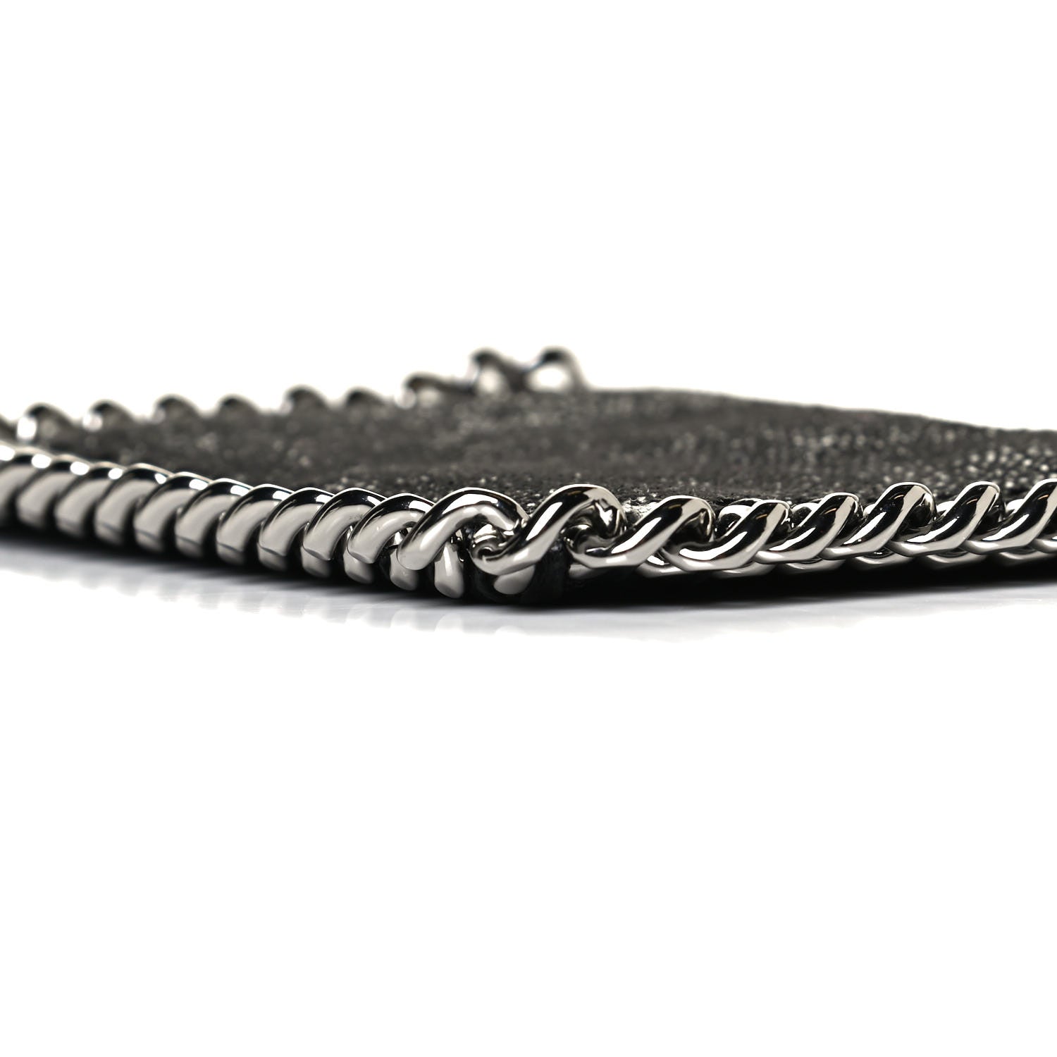 Stella McCartney Shaggy Deer Falabella Card Holder Black 9 of 11