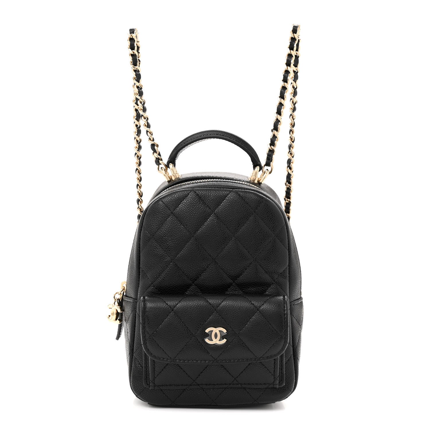 Chanel Caviar Quilted CC Mini Classic Backpack Black 1 of 12