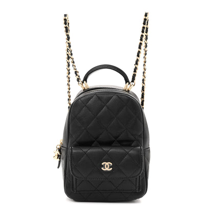 Chanel Caviar Quilted CC Mini Classic Backpack Black 1 of 12