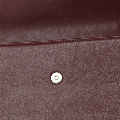 Chanel Sheepskin Quilted Vintage Mademoiselle Flap Dark Red 15 of 20