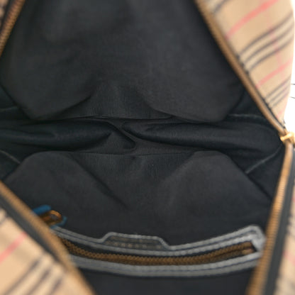 Burberry Smooth Calfskin 1983 Knight Check Link Backpack Silver 4 of 10