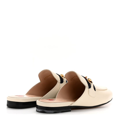 Gucci Malaga Kid Web Womens Princetown Slippers 35.5 Mystic White 5 of 9