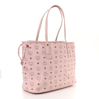 MCM Visetos Medium Liz Reversible Shopper Tote Powder Pink 4 of 12