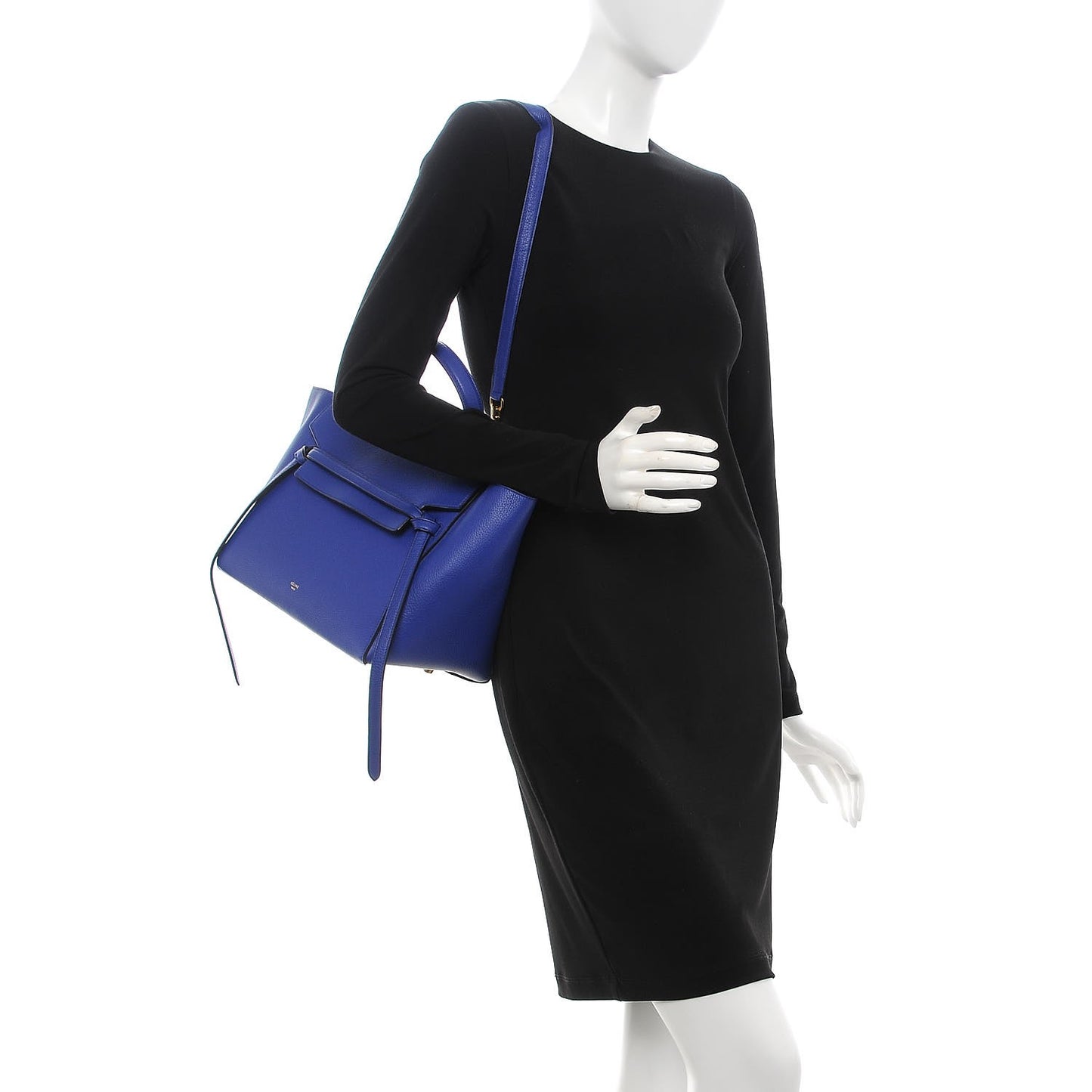 Grained Calfskin Mini Belt Bag Indigo