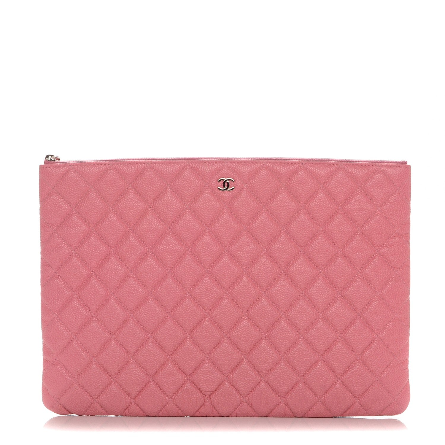 Chanel Caviar Quilted Large Cosmetic Case Rose Pink 1 of 7