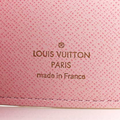 Louis Vuitton Damier Azur Victorine Wallet Rose Ballerine 6 of 12