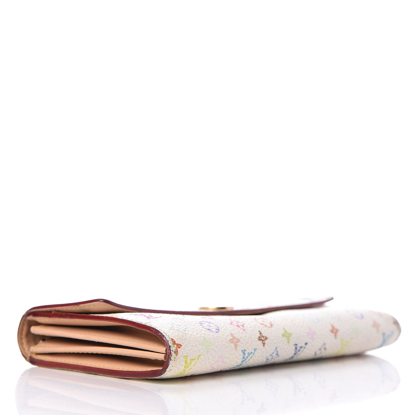 Monogram Multicolor Sarah Wallet White