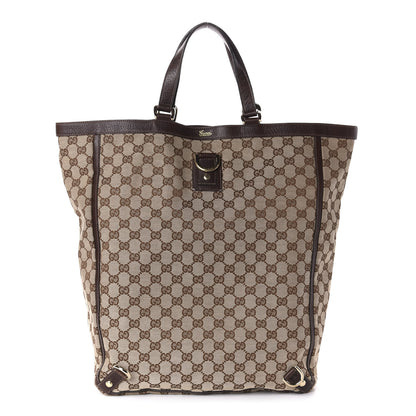 Gucci Monogram Abbey Tote Dark Brown 1 of 9