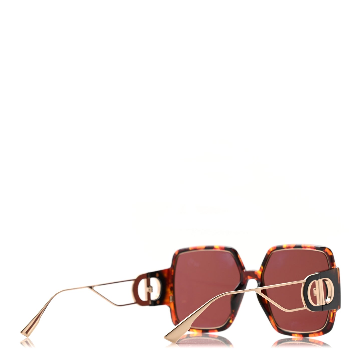 Acetate Square 30 Montaigne 2 Sunglasses Tortoise