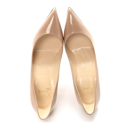 Christian Louboutin Patent Pigalle Follies 100 Pumps 40 Nude 2 of 9