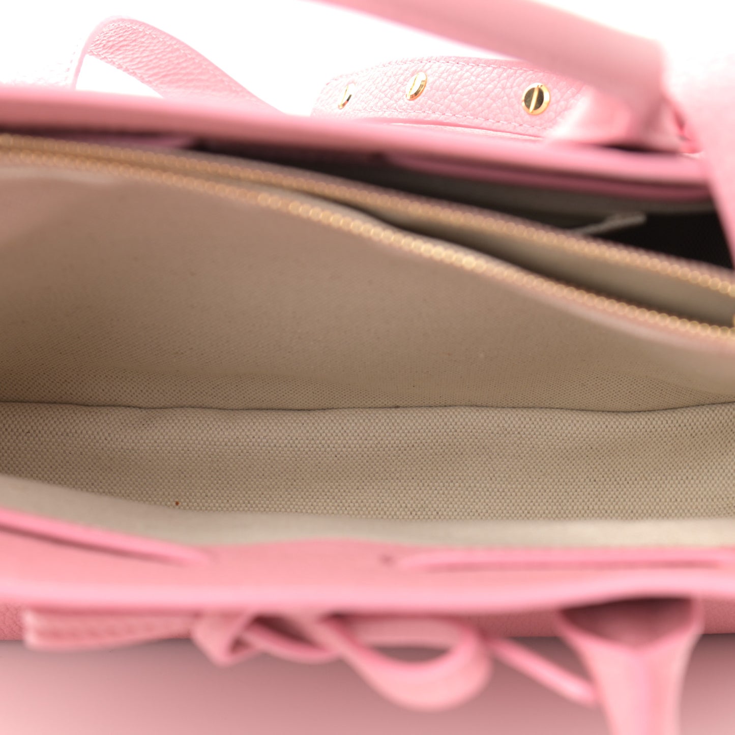 Tumbled Calfskin Sun Bag Peony