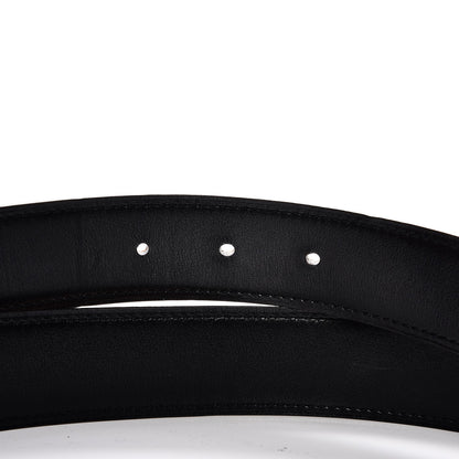 Hermes Togo Box 32mm H Belt 95 Gold Black 5 of 9