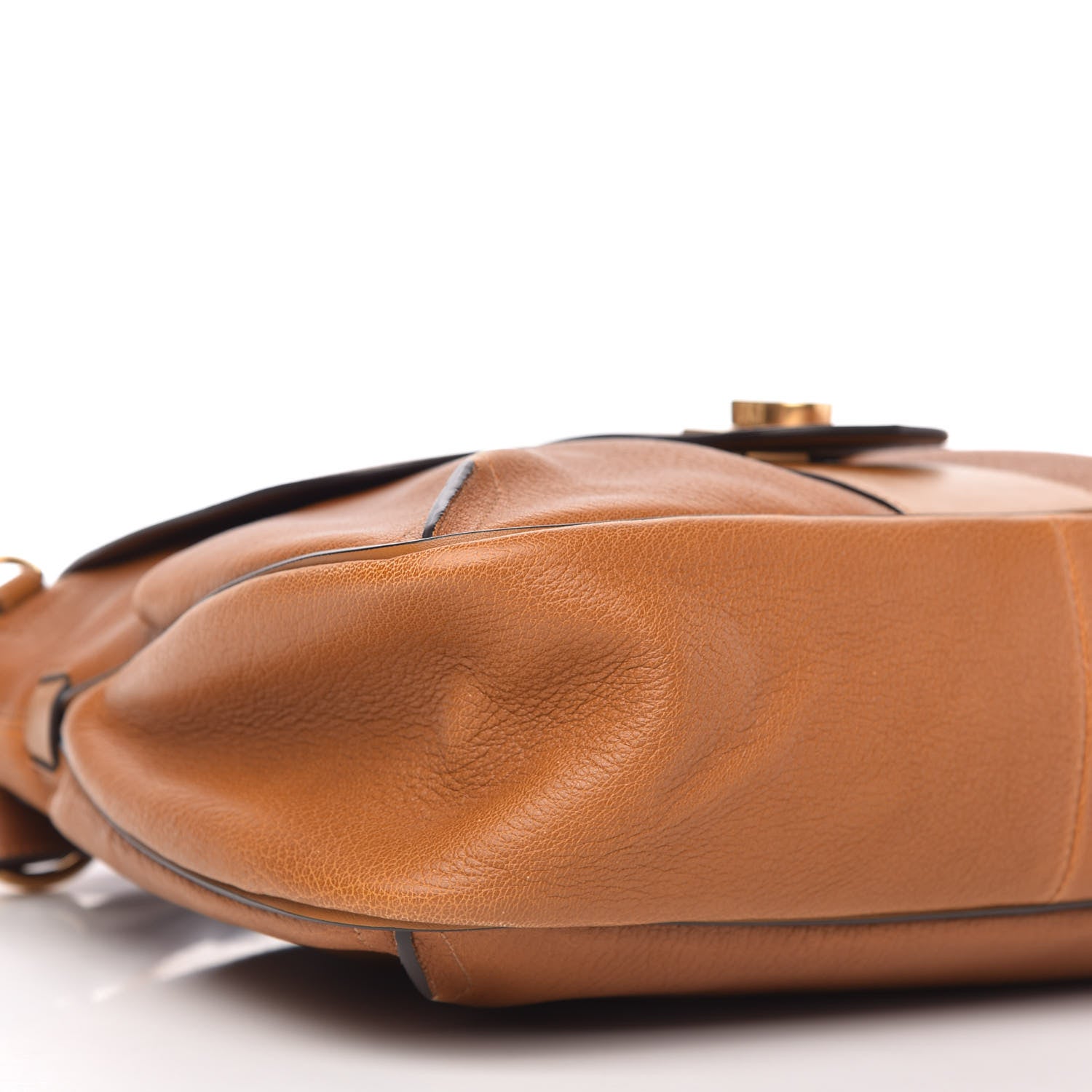 Chloe Grained Lambskin Medium Lexa Shoulder Bag Mustard Brown 6 of 10