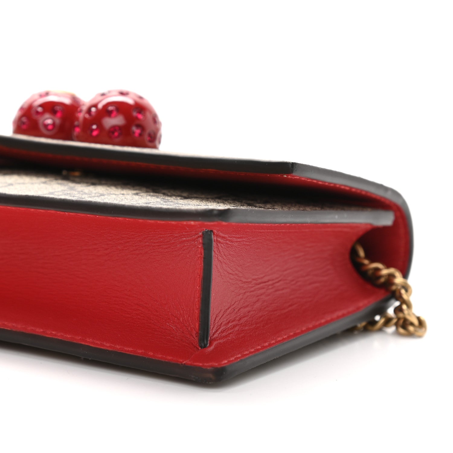 Gucci GG Supreme Monogram Mini Cherry Chain Bag 8 of 8