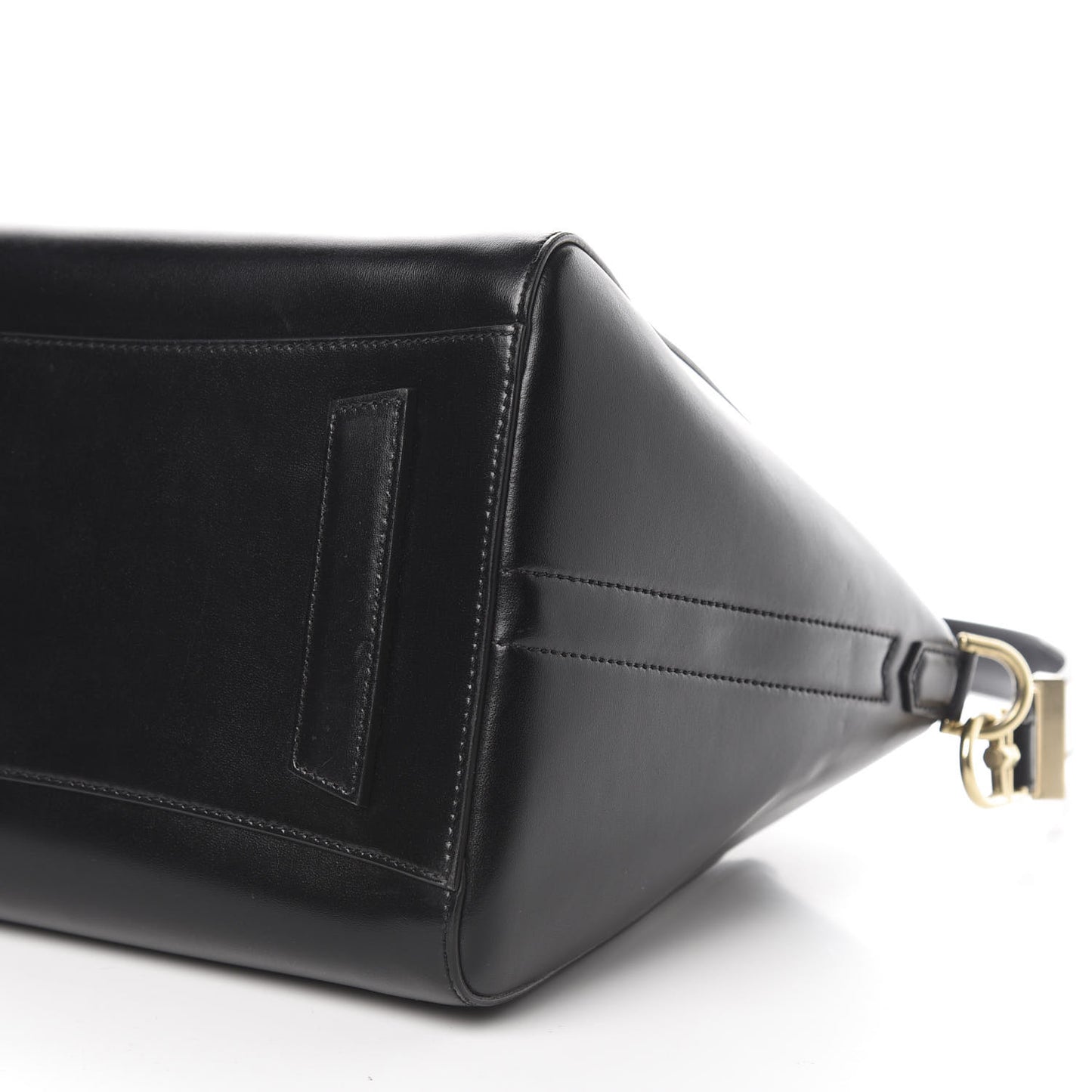 Shiny Lord Calfskin Medium Antigona Black