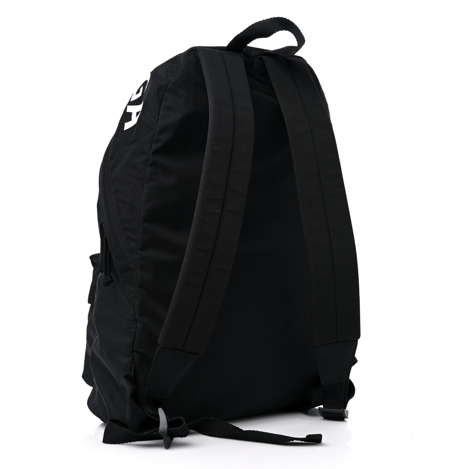 Balenciaga Sport Nylon Logo Embroidered S Wheel Backpack Black 3 of 8