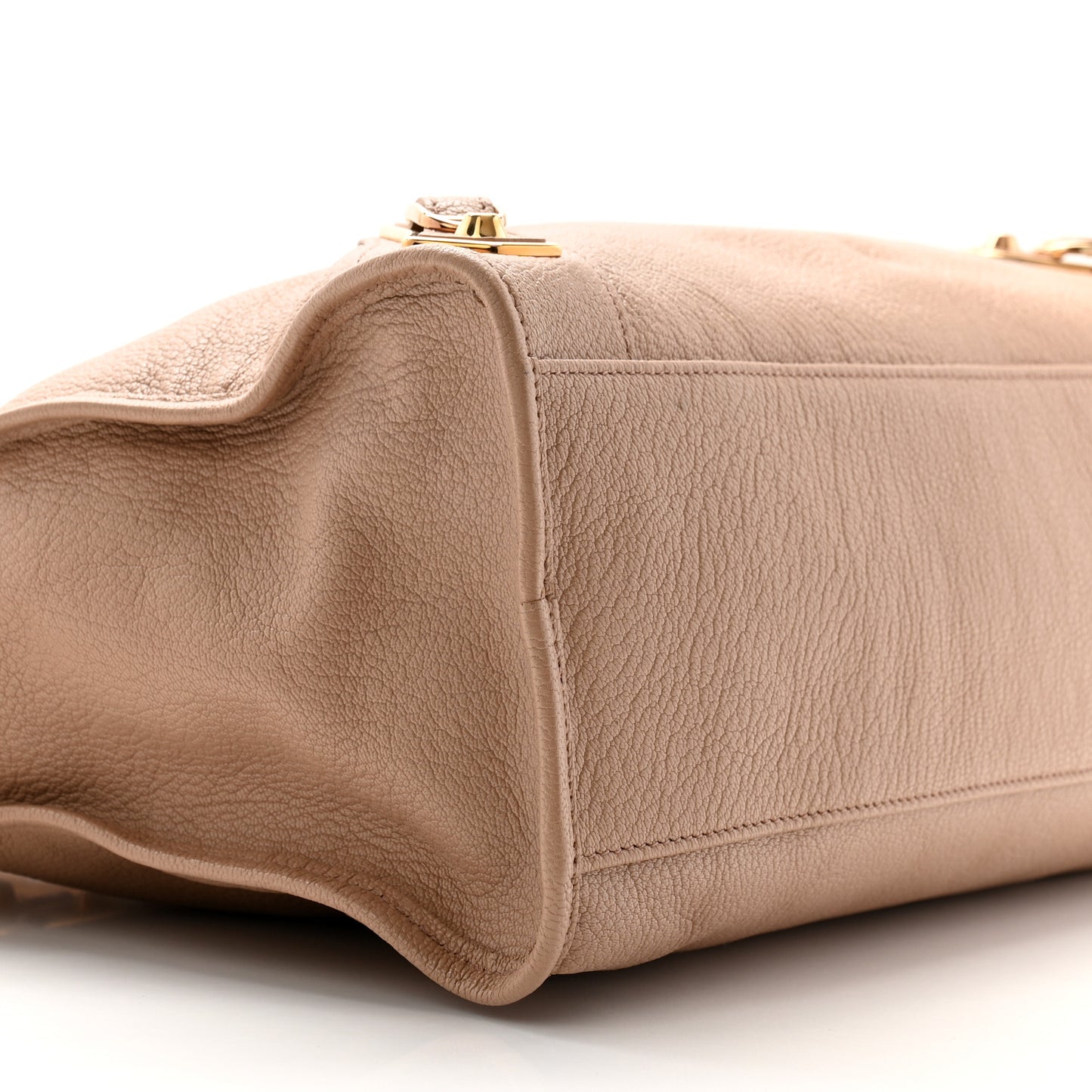 Chevre Gold Metallic Edge Hardware City Rose Des Sables