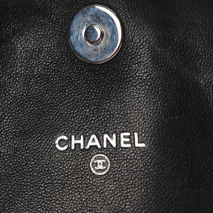 Chanel Lambskin Half Moon Wallet On Chain WOC Black 6 of 9