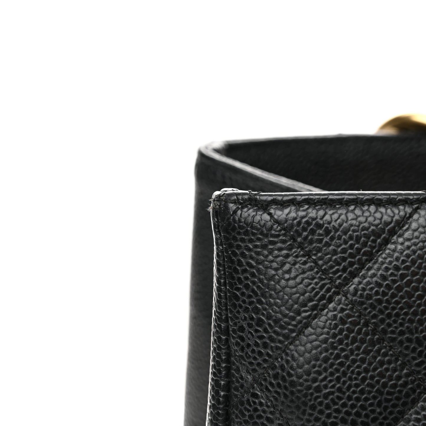 Caviar Quilted Grand Shopping Tote GST Black
