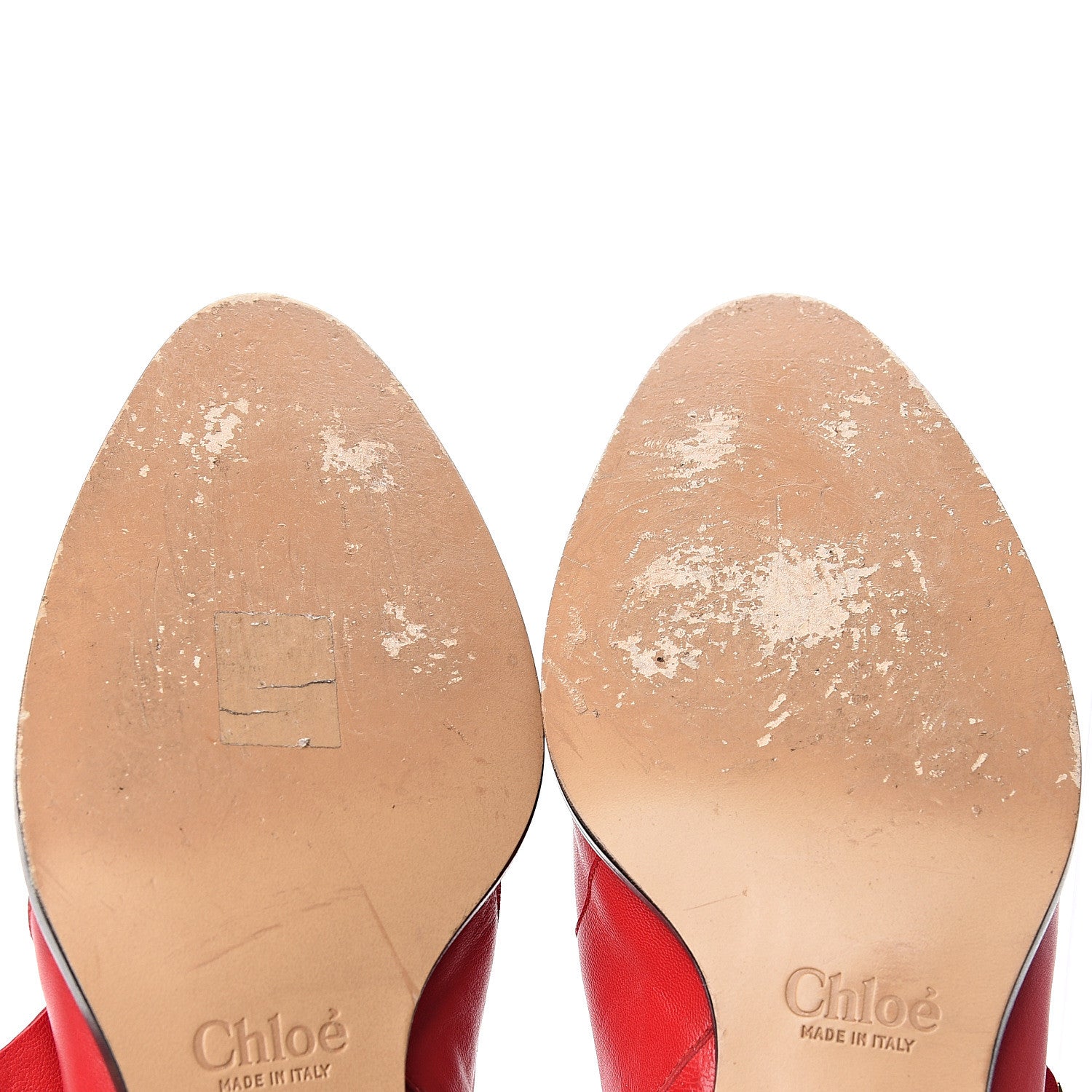 Chloe Nappa Sheepskin Studded Susanna Ankle Boots 40 Tulip Red 6 of 9