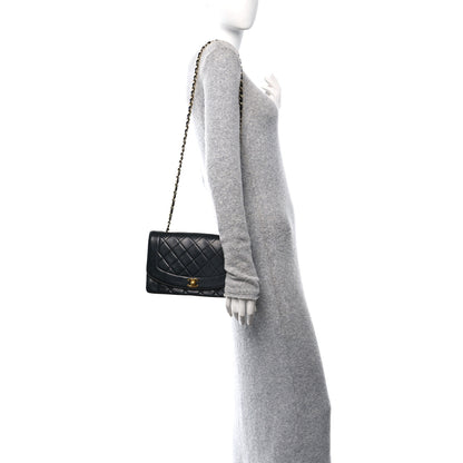 Chanel Lambskin Quilted Medium Single Flap Black 2 of 9