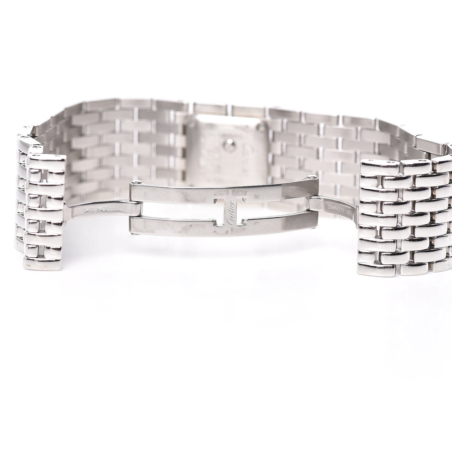 Stainless Steel Pink Mother of Pearl 21mm Panthere Ruban Quartz Watch