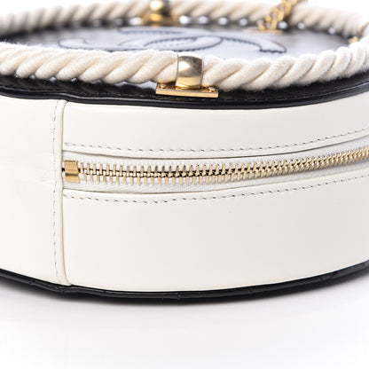Chanel Crumpled Calfskin Cotton Small En Vogue Round Bag Black 10 of 11