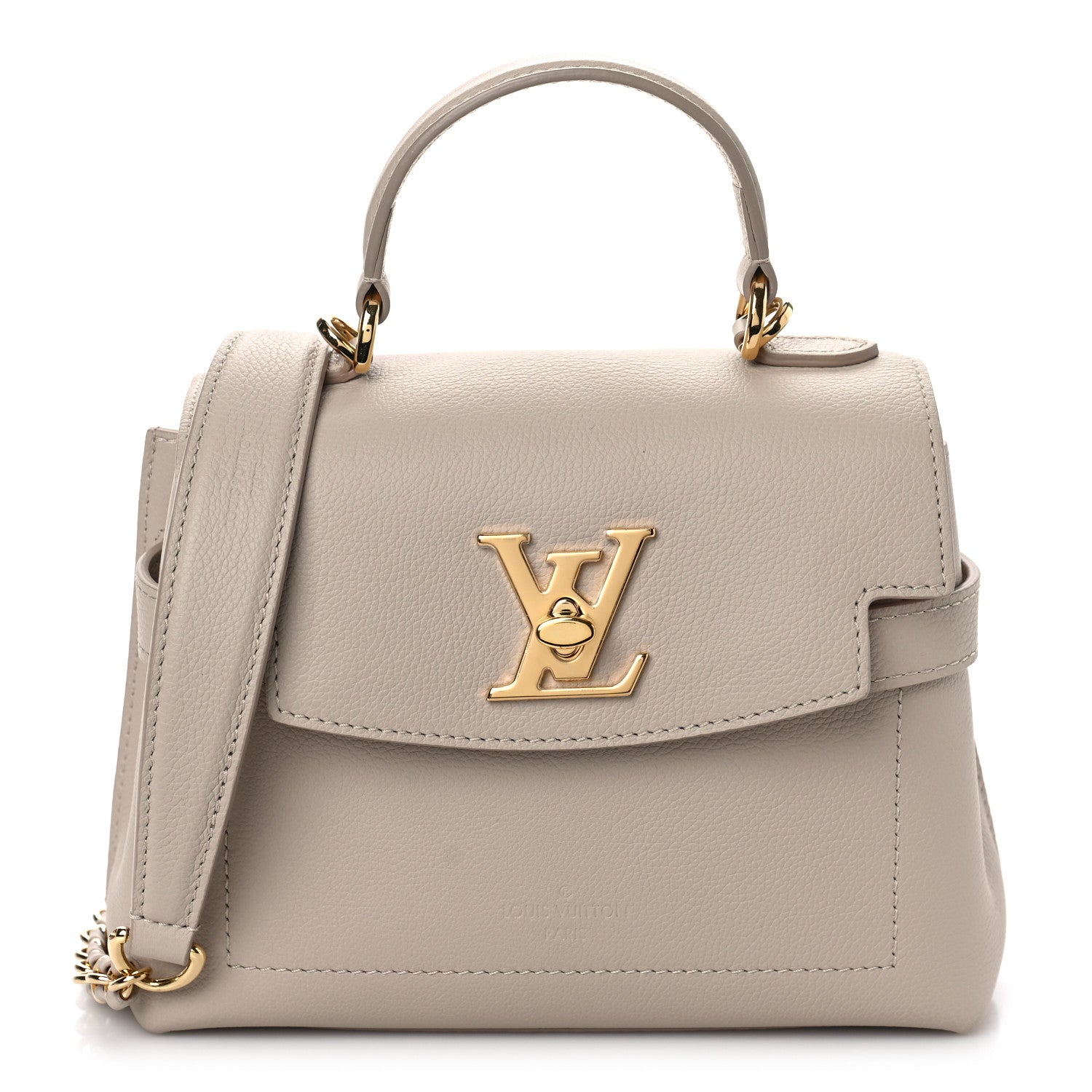 Louis Vuitton Soft Calfskin Mini Lockme Ever Greige 1 of 8