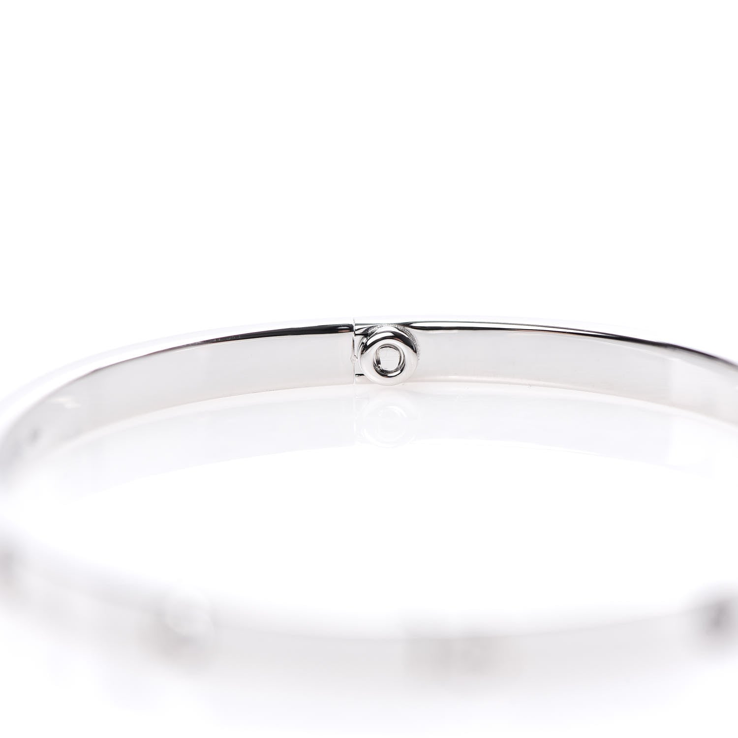 Cartier 18K White Gold 10 Diamond Small LOVE Bracelet 16 6 of 7