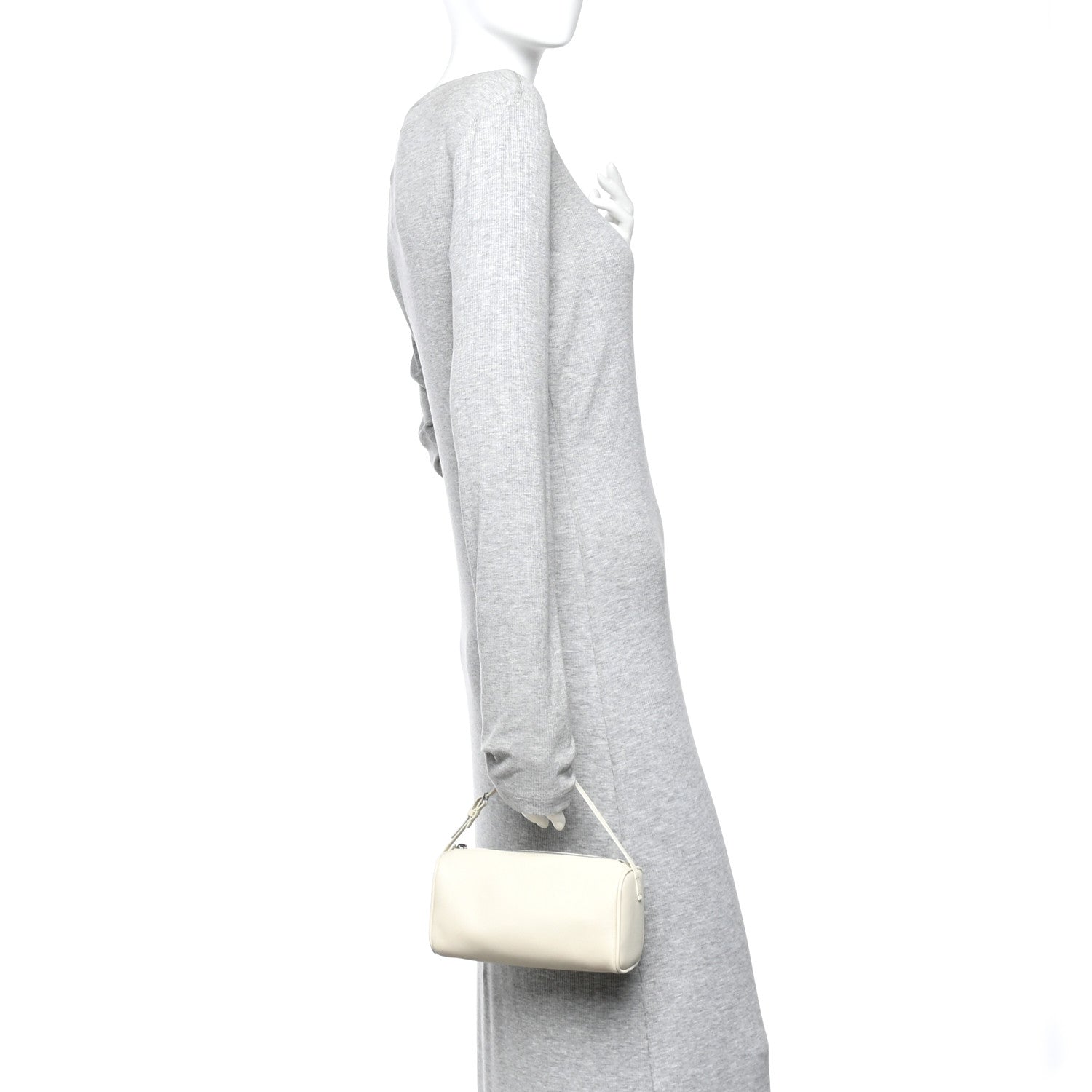 The Row Grained Calfskin 90's Bag Ivory 2 of 9