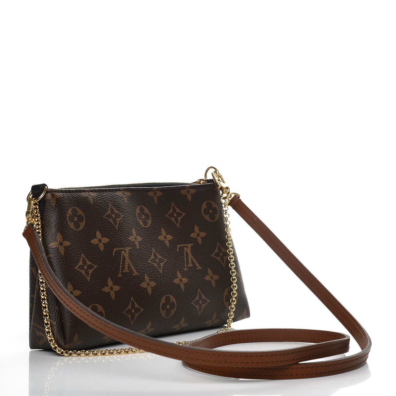 Louis Vuitton Monogram Pallas Clutch Black 3 of 9