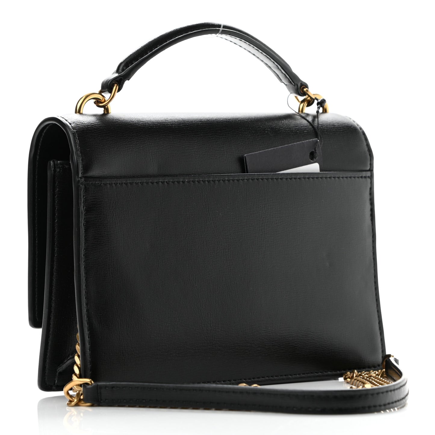 Calfskin Monogram Sunset Chain Wallet Black