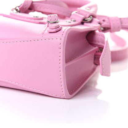 Balenciaga Smooth Calfskin Neo Classic Silver Hardware Super Nano City Crossbody Candy Pink 15 of 15