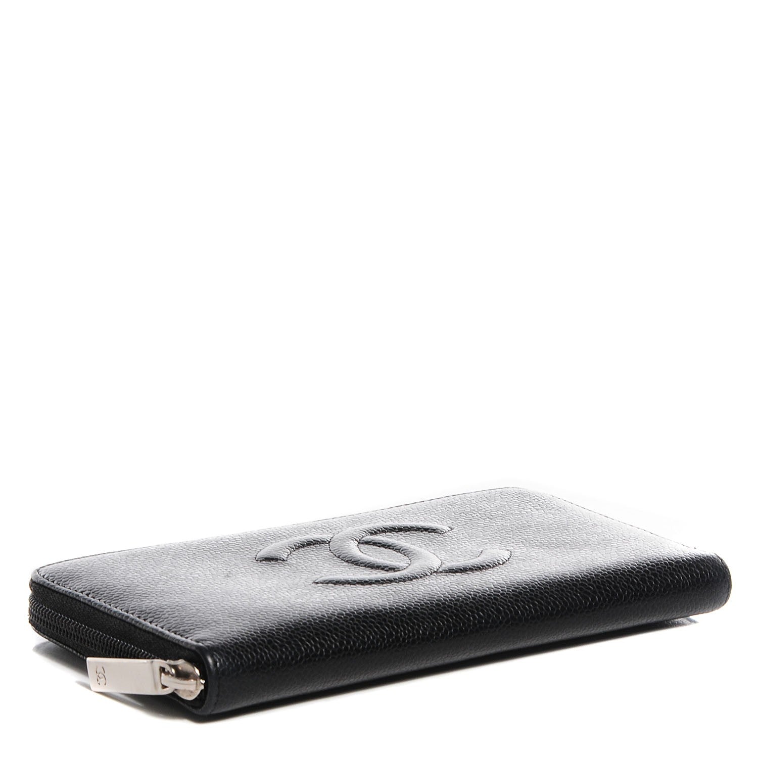 Chanel Caviar Large Timeless CC Zip Around Wallet Black 4 of 8
